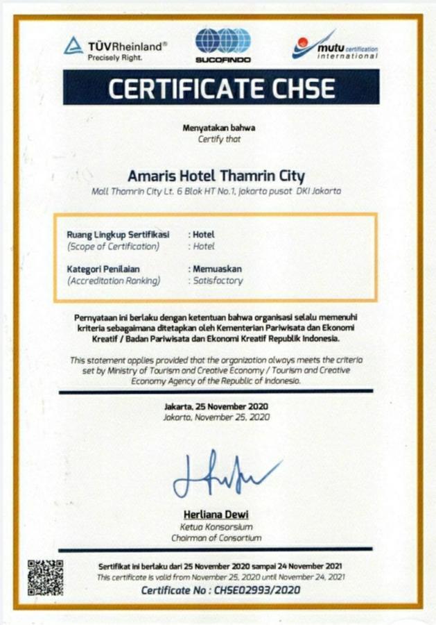 Amaris Hotel Thamrin City Yakarta Exterior foto
